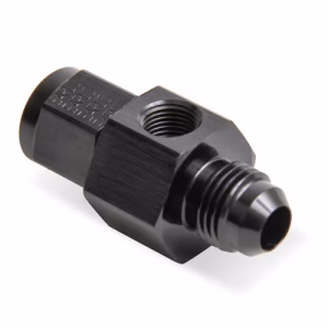 EARLS - AN MALE / AN FEAMLE - 1/8 PORT - STR - ALLOY - BLACK