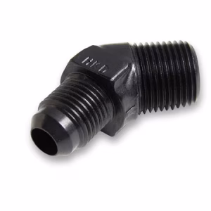 EARLS - AN MALE / NPT MALE - 45° - ALLOY - BLACK