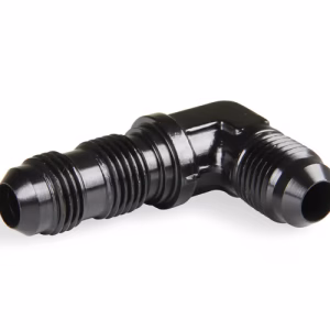 EARLS - AN BULKHEAD - 90° - ALLOY - BLACK
