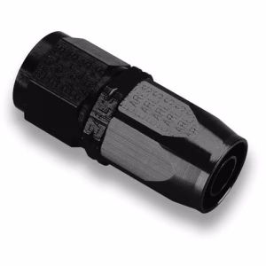 EARLS - AUTO-FIT 100 SERIES HOSETAIL - STR - ALLOY - BLACK