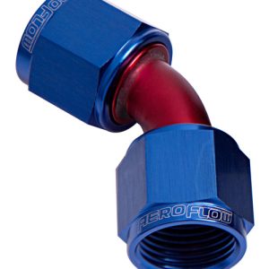 AEROFLOW - AN FMEALE / FEMALE - 45° - BLUE/RED - ALLOY