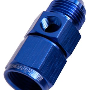 AEROFLOW - AN MALE / FEMALE - 1/8" PORT -  STR - BLUE - ALLO