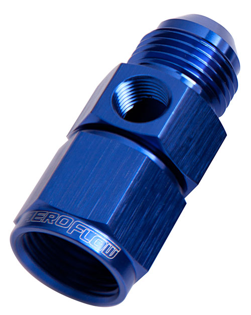 AEROFLOW - AN MALE / FEMALE - 1/8" PORT - STR - BLUE - ALLO