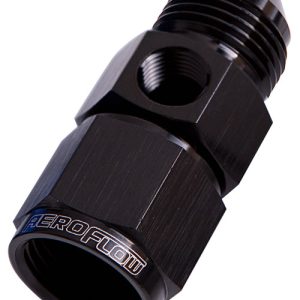 AEROFLOW - AN MALE / FEMALE - 1/8" PORT -  STR - BLACK - ALL