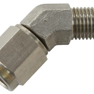 AEROFLOW - AN MALE / FEMALE - 45° - STAINLESS