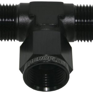 AEROFLOW - AN MALE / FEMALE - 90° - BLACK - ALLOY