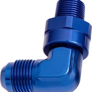 AEROFLOW - AN MALE / NPT MALE - 90° - ALLOY - BLUE